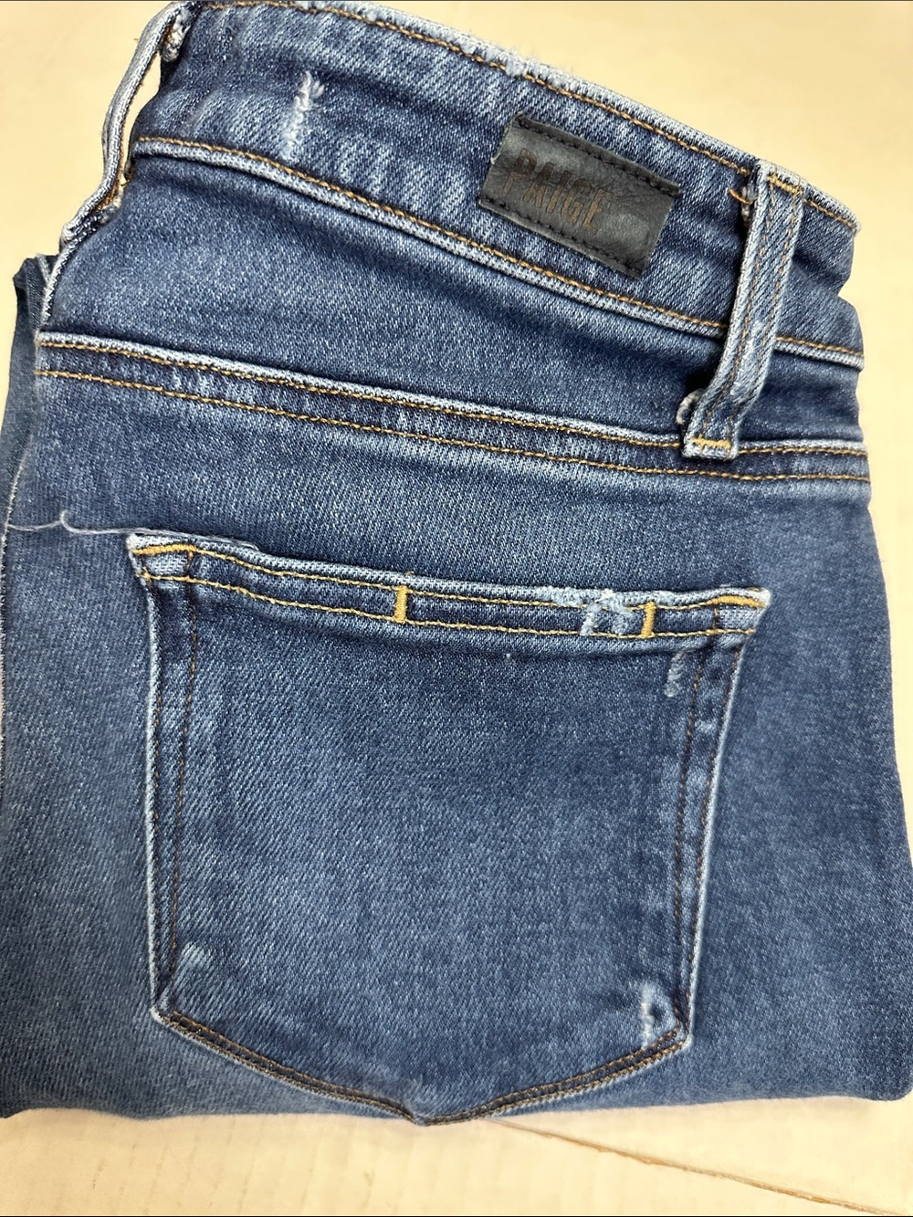 Paige Hoxton Crop Jeans Raw Hem Womens Size 28 Jeans‎